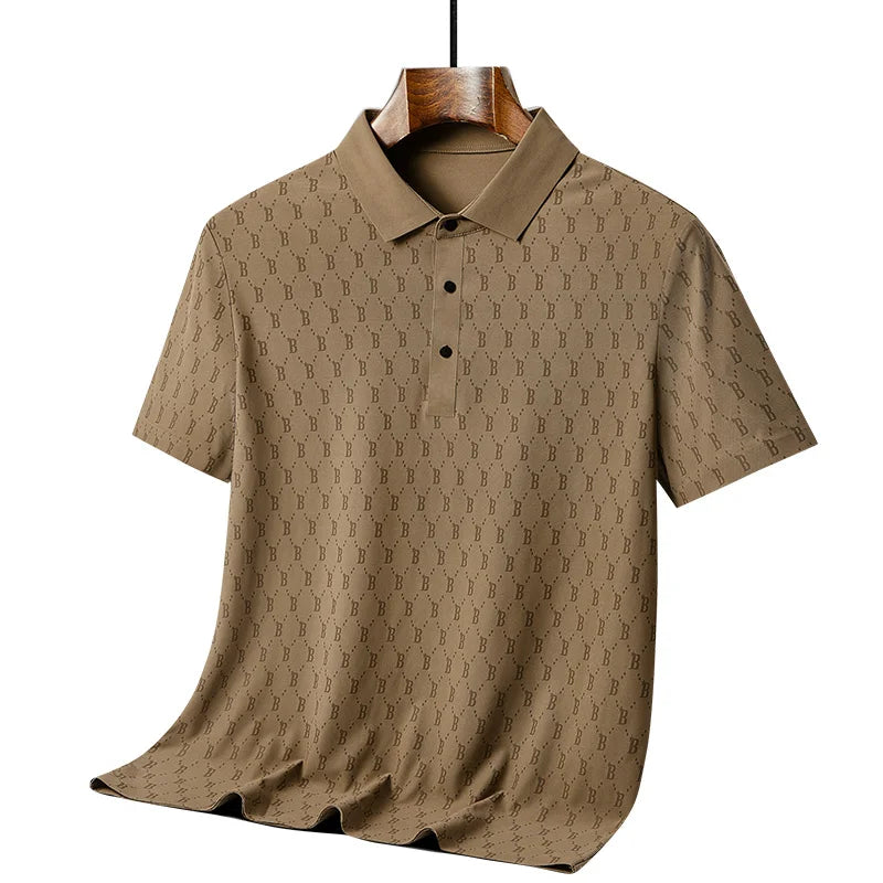 Monogram Print Polo Shirt