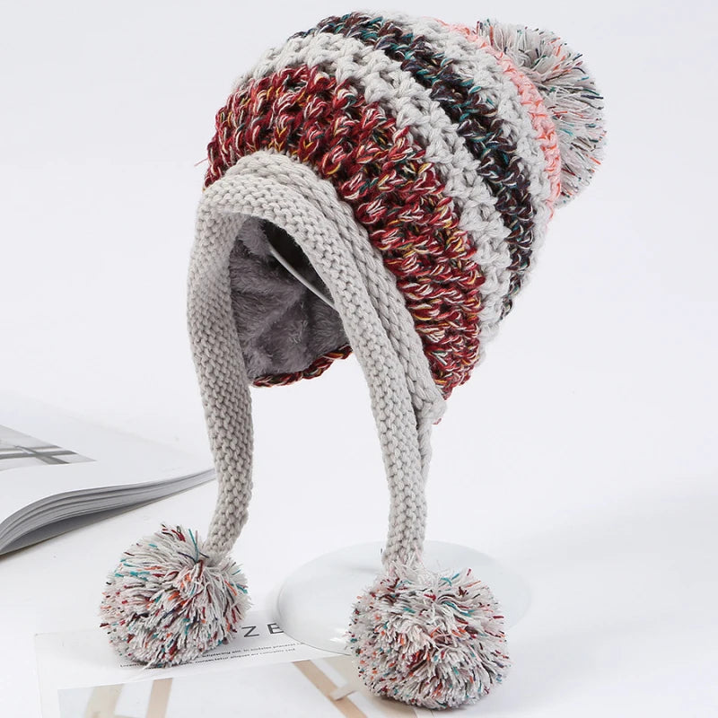 Warm Knit Pom Pom Beanie