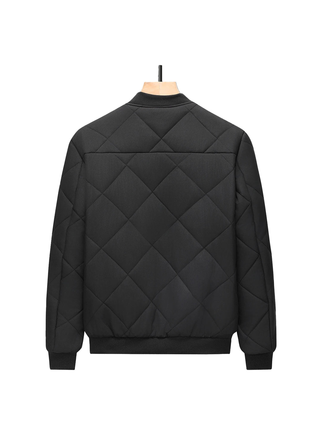 Men's Winter Bomber Jacket - Quilted Fleece Lined Jacket