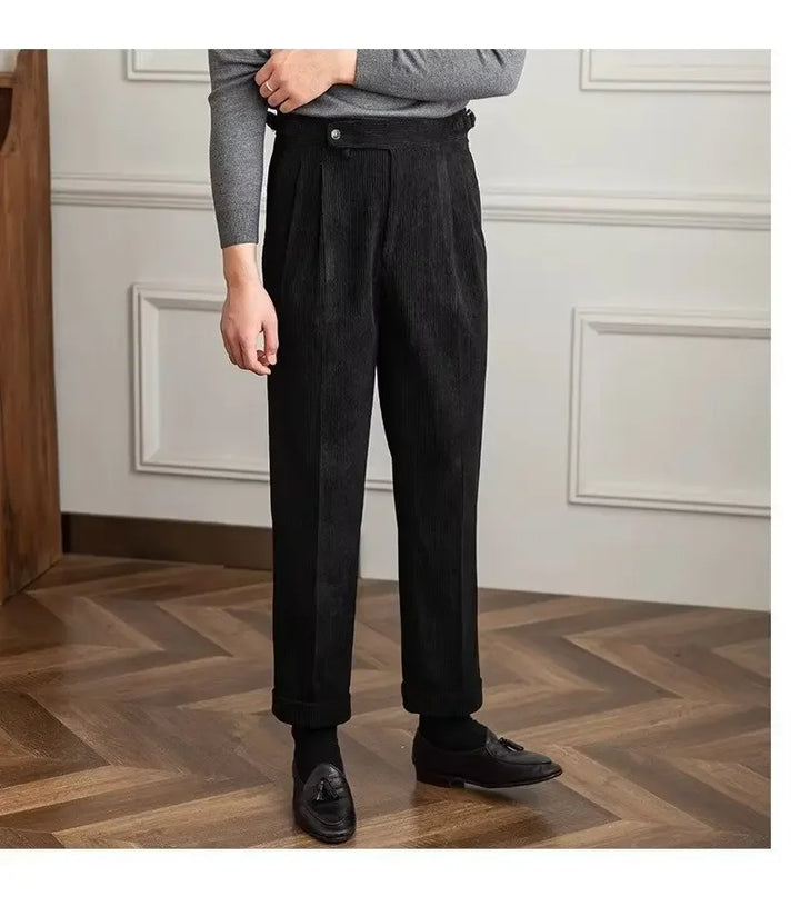 Naples High-Waist Pleated Trousers