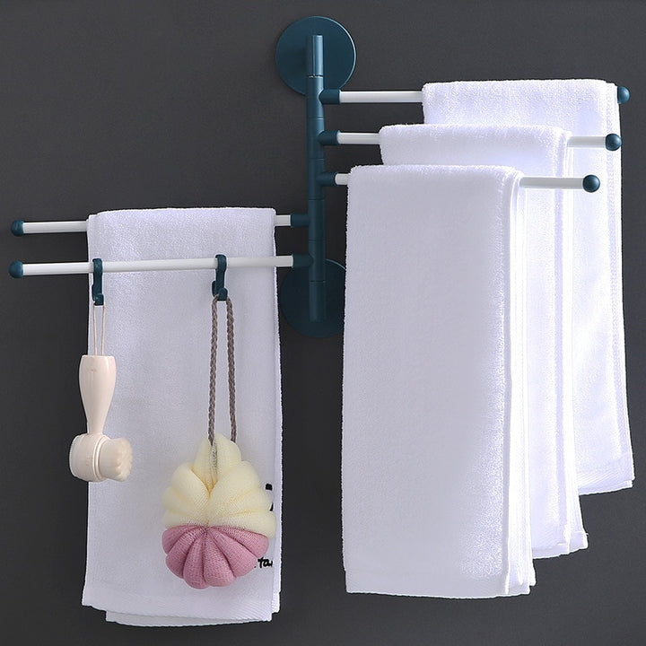 Punch-Free Bathroom Towel Holder