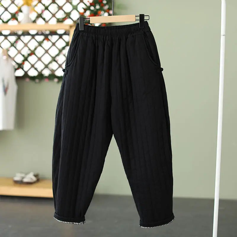 Ultra-Warm Women's Quilted Harem Pants