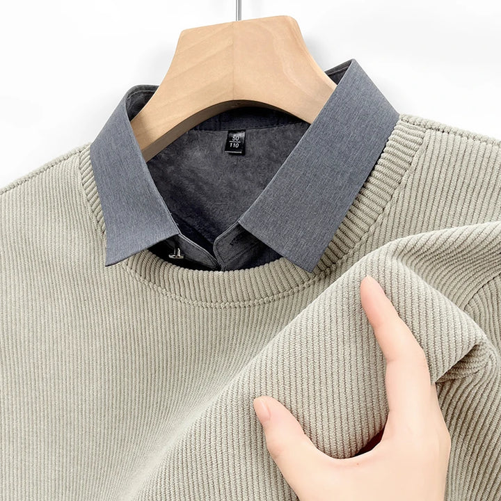 Men's 2-in-1 Knit Pullover