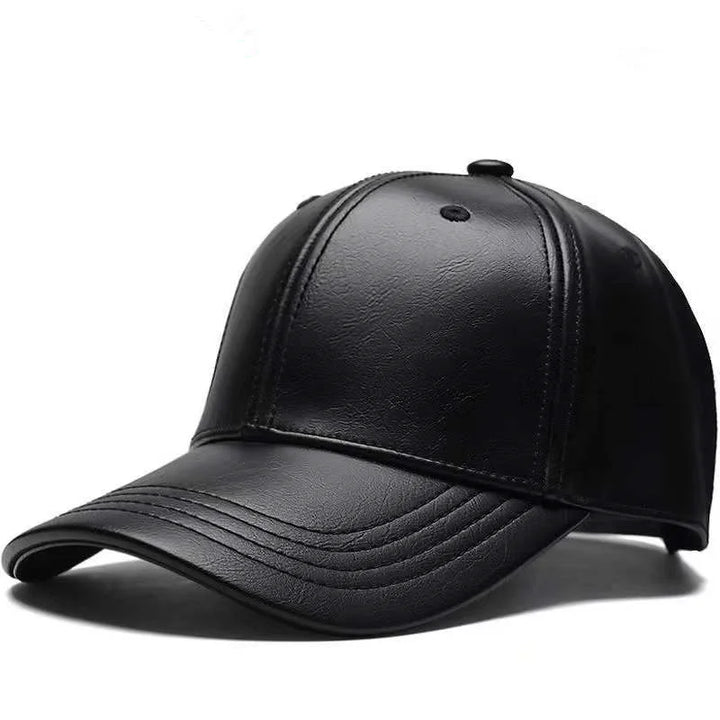 Genuine leather cap