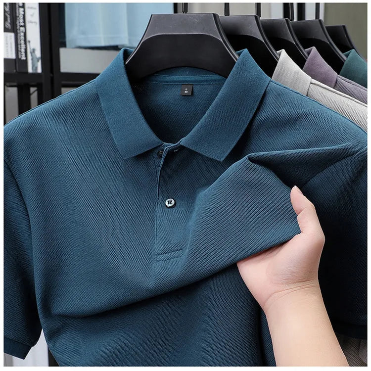Nymero Cotton Polo Shirt - Multi-Color Classic Men's Golf Tee