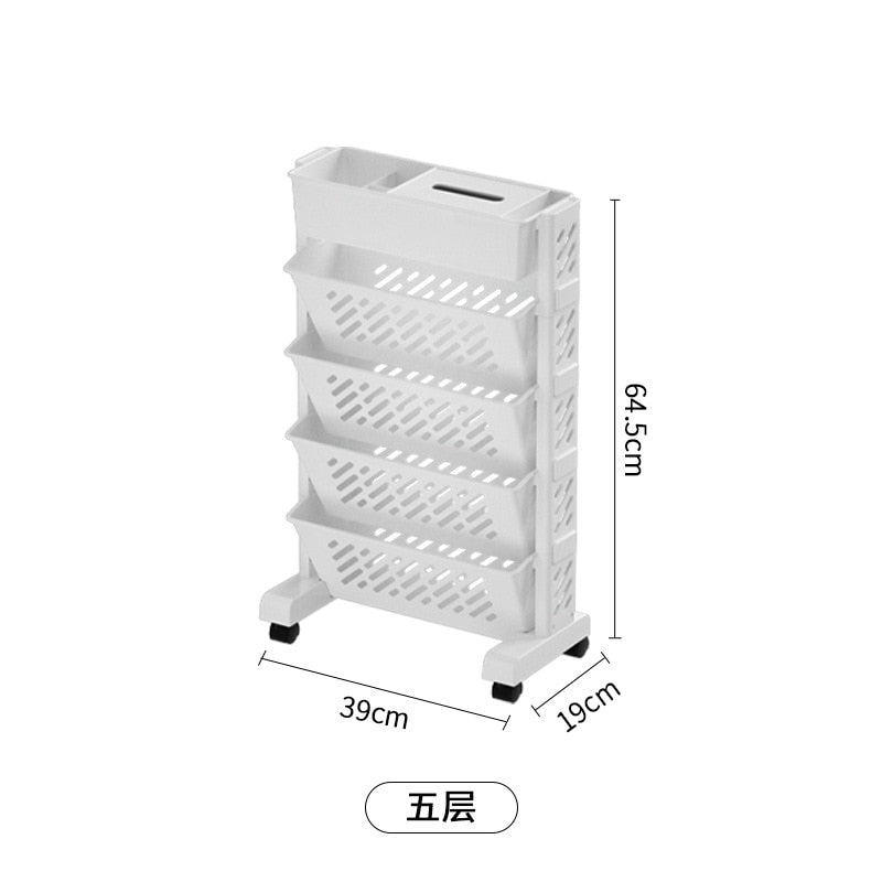 Portable Desk-Side Bookshelf