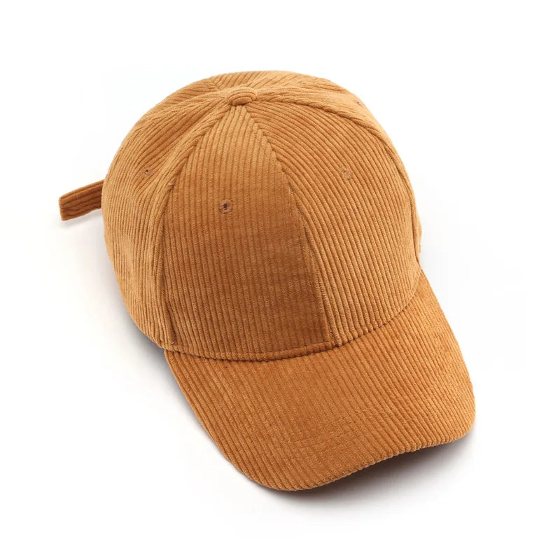 Nylora Corduroy Baseball Cap - Unisex Adjustable Snapback