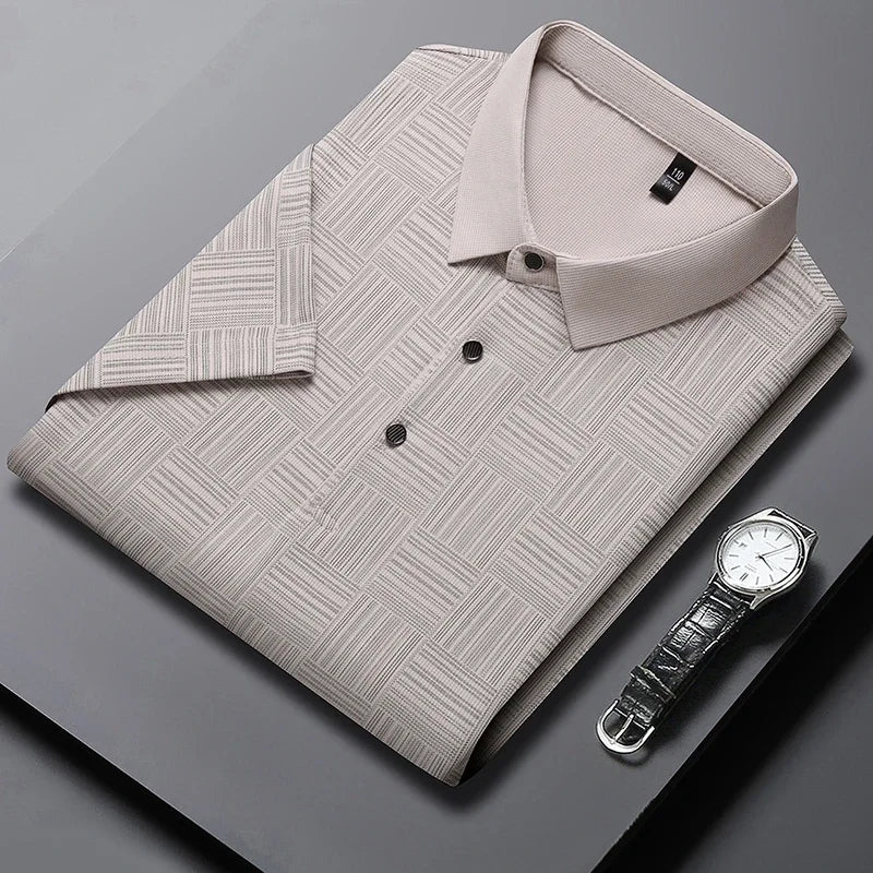 Veridon Men's Business Casual Polo Shirt - Short Sleeve