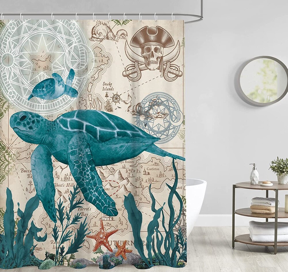 Sea Turtle Shower Curtain