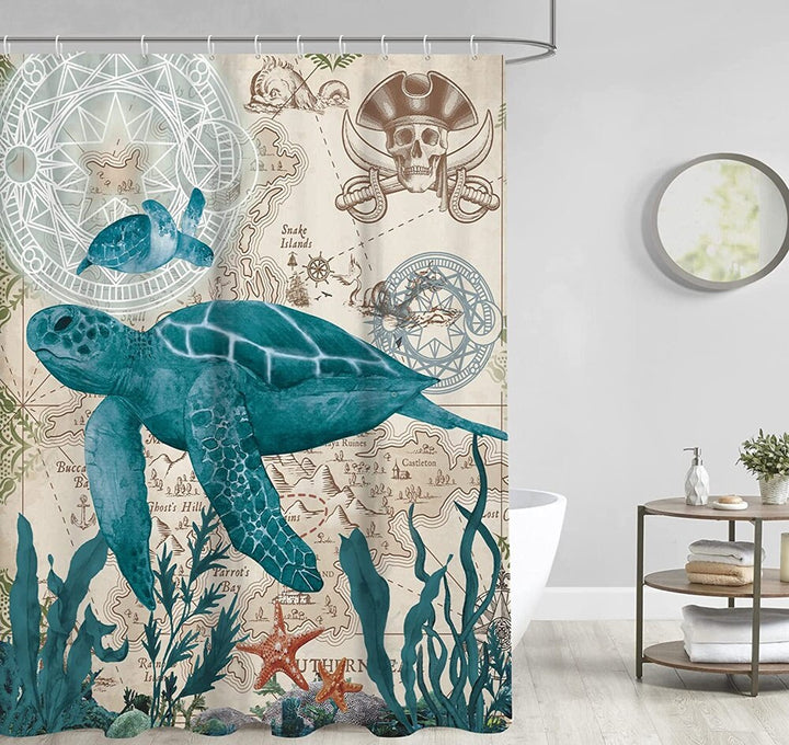 Sea Turtle Shower Curtain