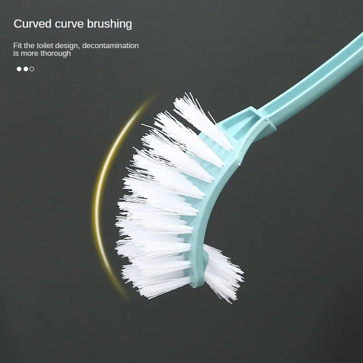 Modern Curved Toilet Brush Set