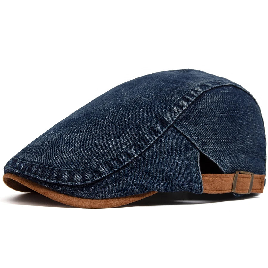 Denim Newsboy Cap