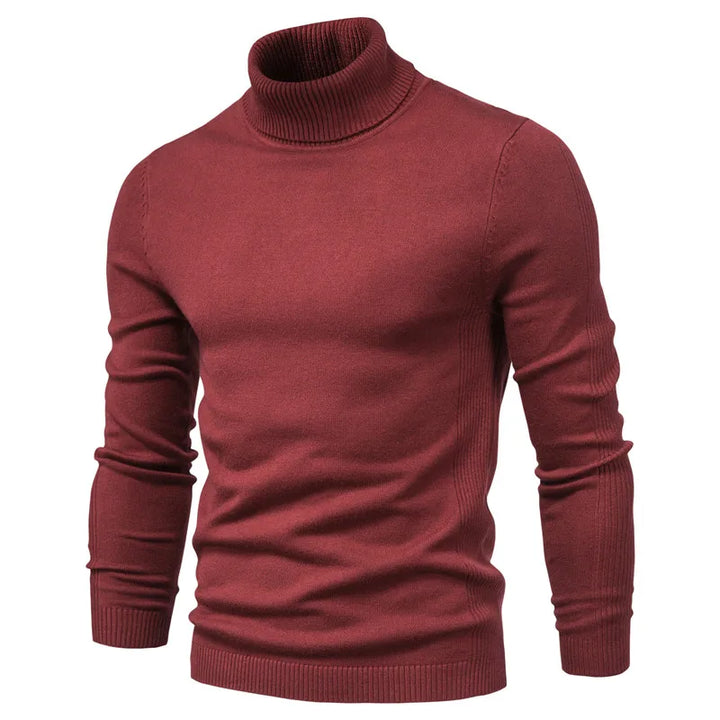Velour Men's Turtleneck Sweater - Winter Essential