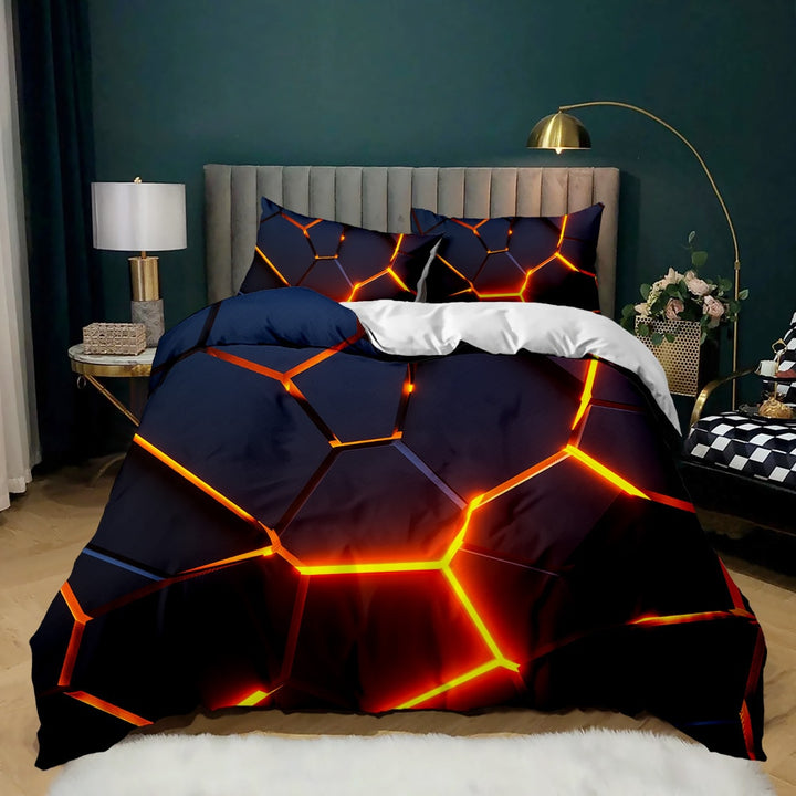 Geometric Honeycomb Duvet