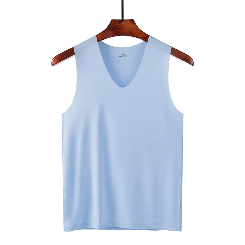 Veyron Seamless Mens Athletic Silk Tank Top