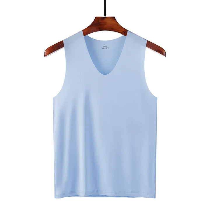 Veyron Seamless Mens Athletic Silk Tank Top