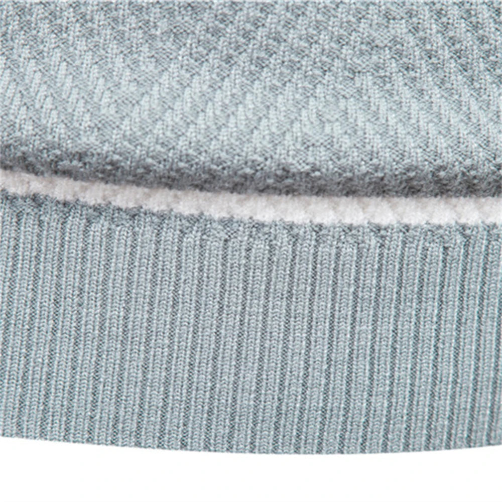 Men's Striped Crew Neck Sweater - Slim Fit Pullover