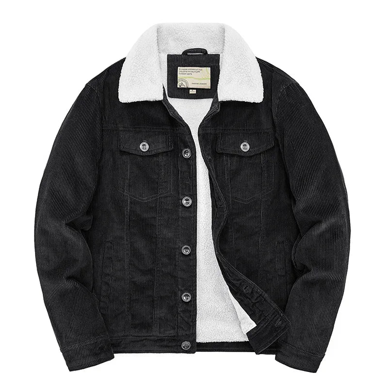 Sherpa-Lined Corduroy Jacket