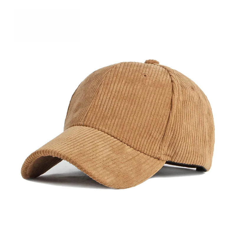 Nylora Corduroy Baseball Cap - Unisex Adjustable Snapback