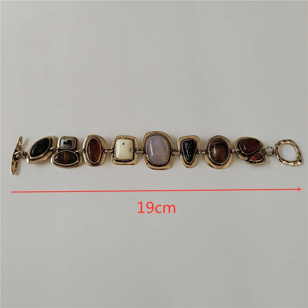 Gemstone Link Bracelet