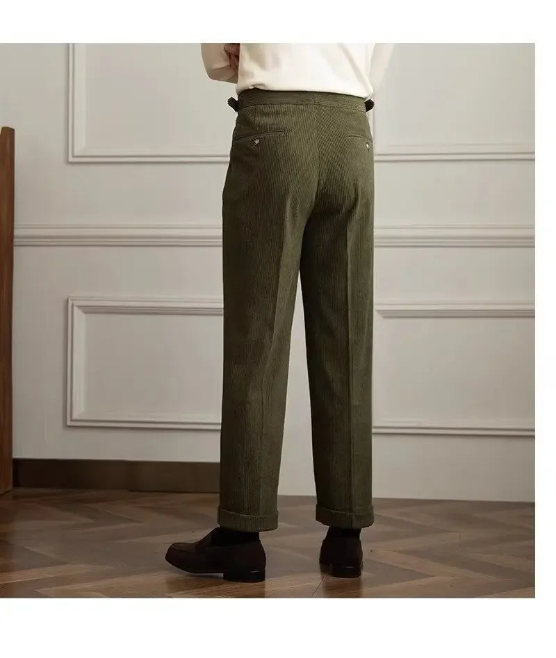 Naples High-Waist Pleated Trousers