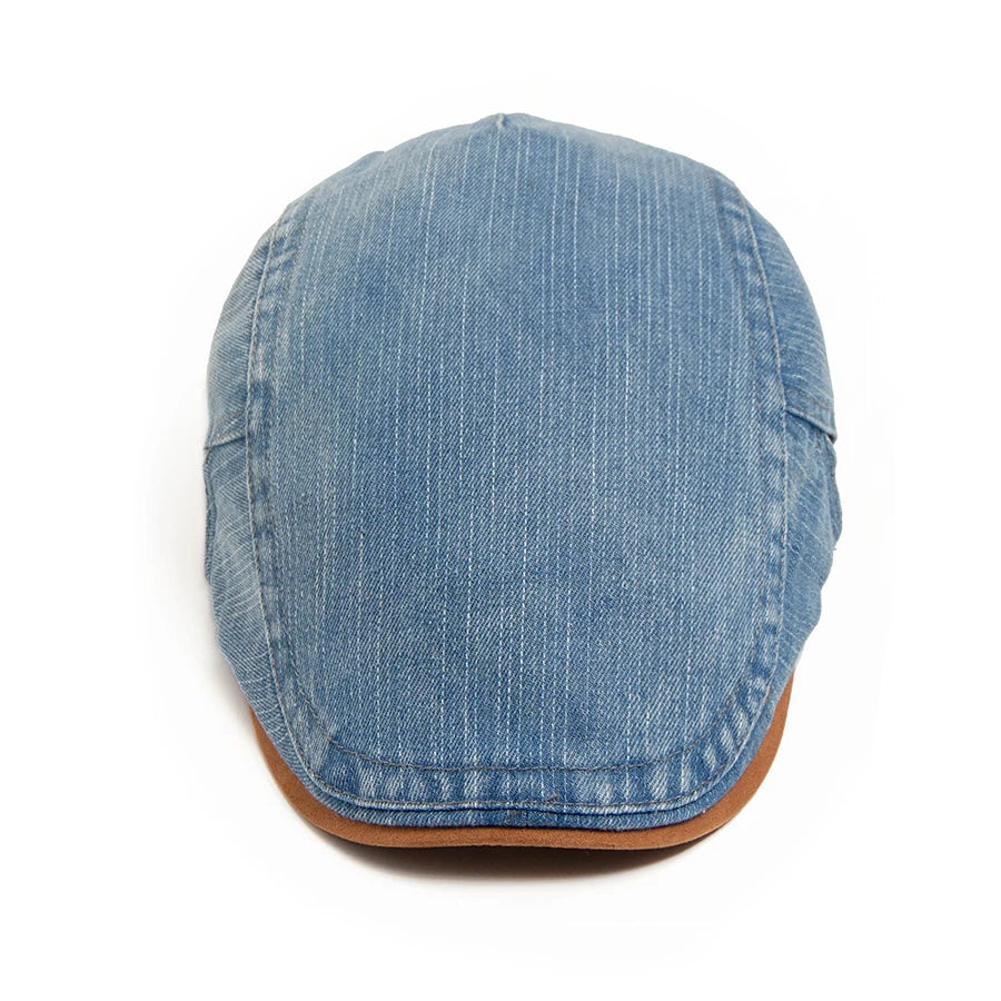 Denim Newsboy Cap