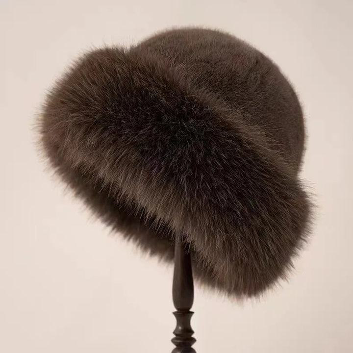 Blush Faux Fur Cloche Hat