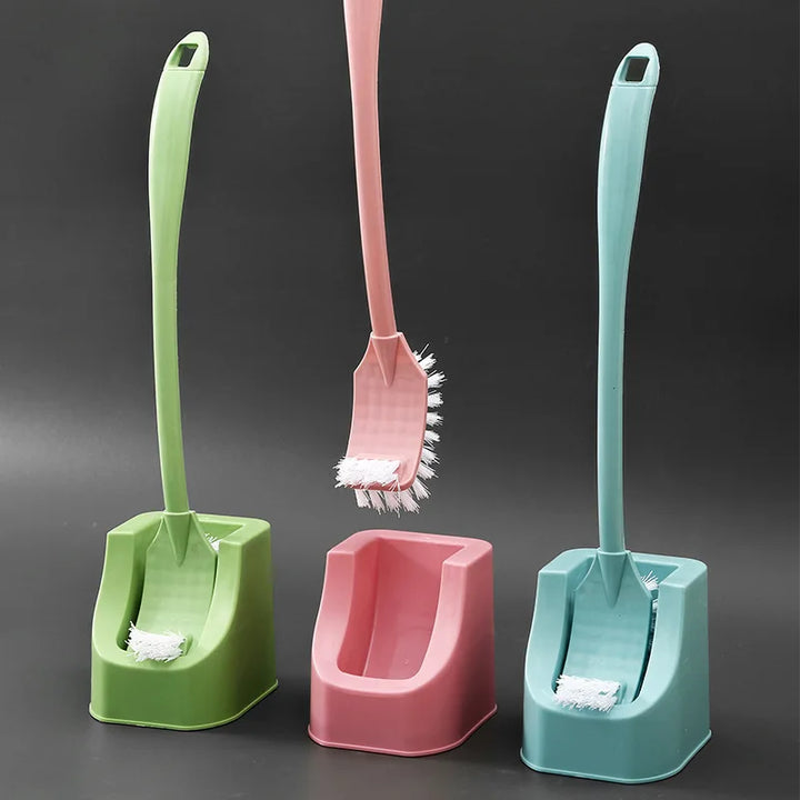 Modern Curved Toilet Brush Set