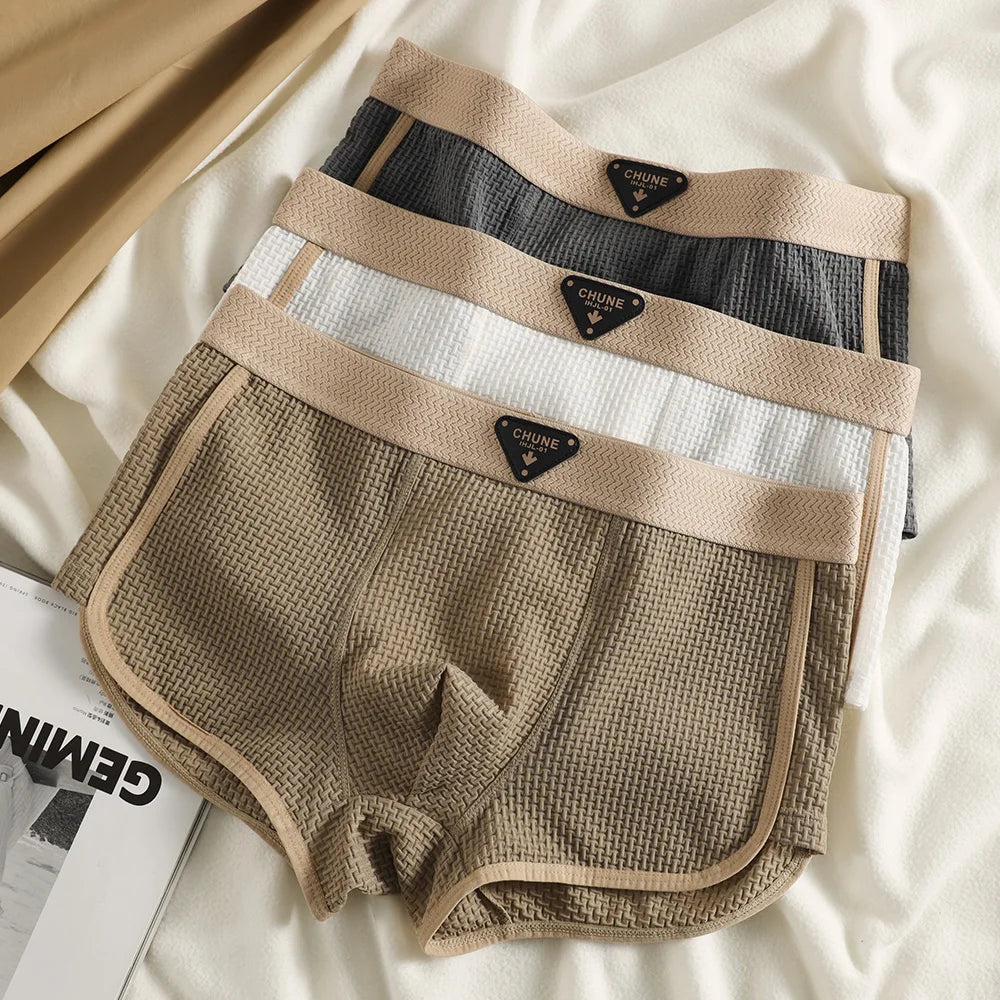 Breeze Plaid Silk Boxers