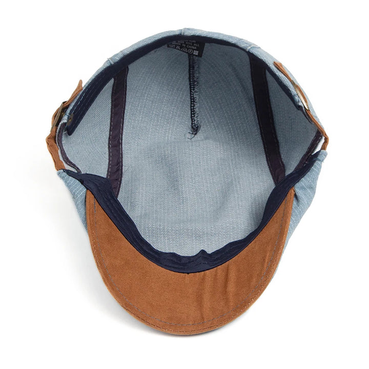 Denim Newsboy Cap
