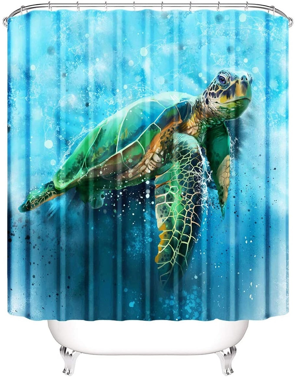 Sea Turtle Shower Curtain