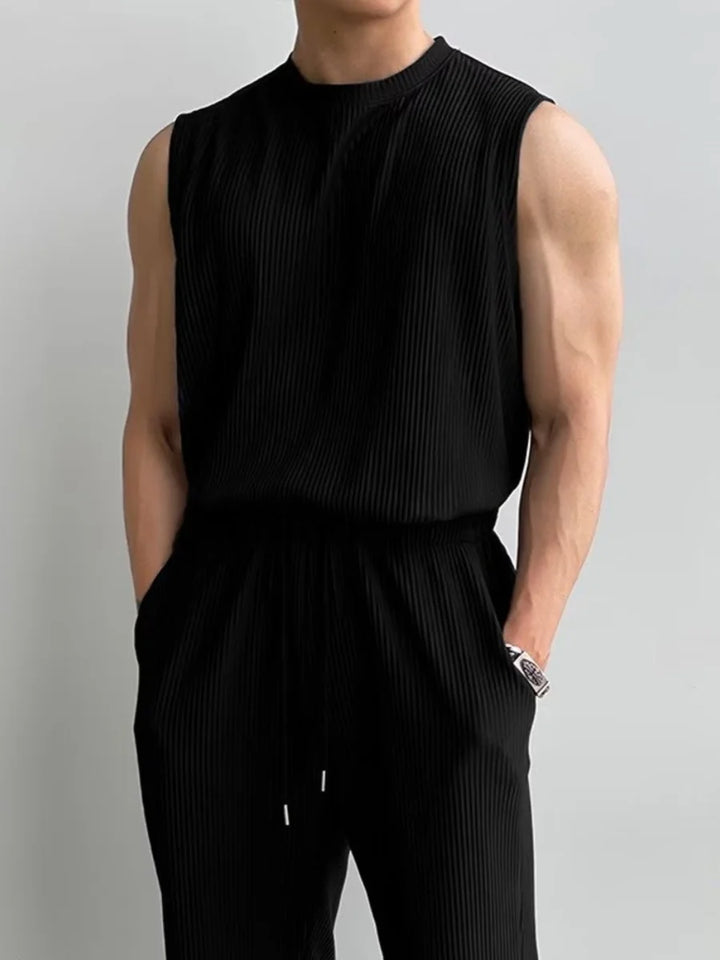 Vitalux Men's Fitness Tank Top and Pants Set for Training