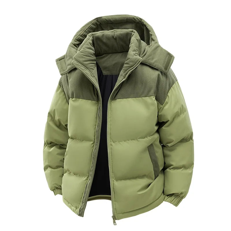 Men's Winter Jacket -Warm Cotton Jacket Fleece Lined