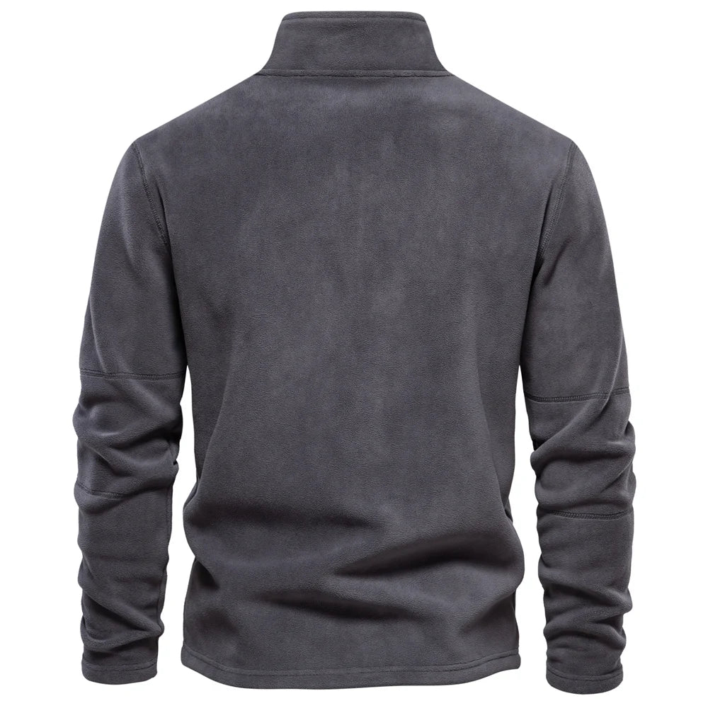 Men's Quarter Zip Fleece Jacket - Soft Shell Jacket