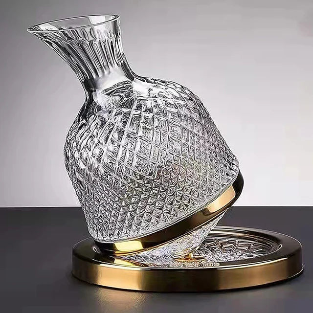 Crystal Rotating Wine Decanter