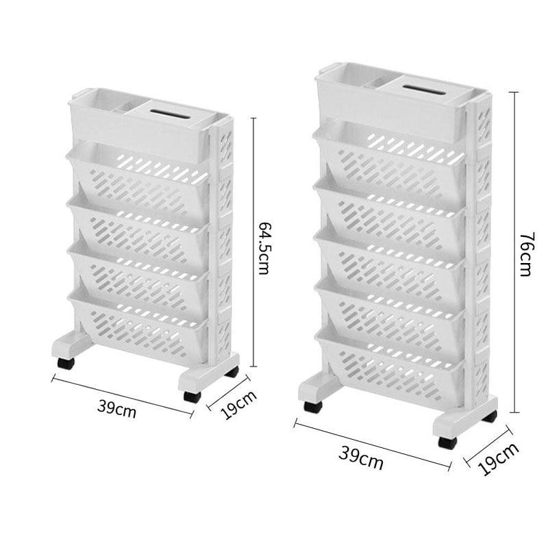 Portable Desk-Side Bookshelf