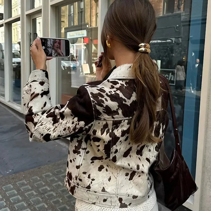 Cow Print Jacket