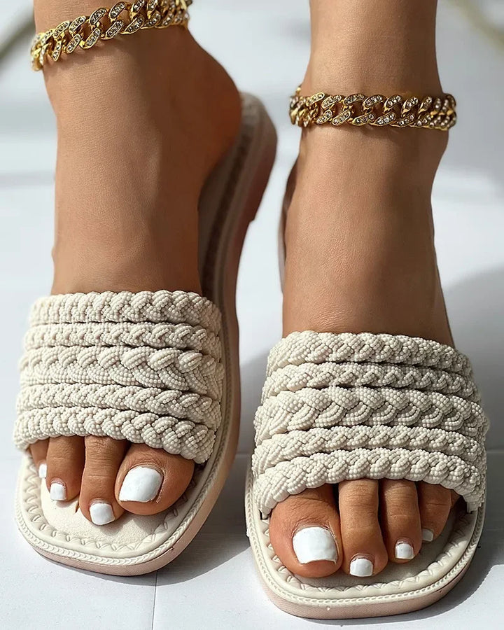 Braided Slide Sandals