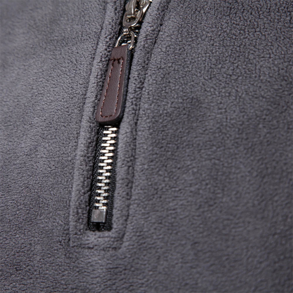Men's Quarter Zip Fleece Jacket - Soft Shell Jacket
