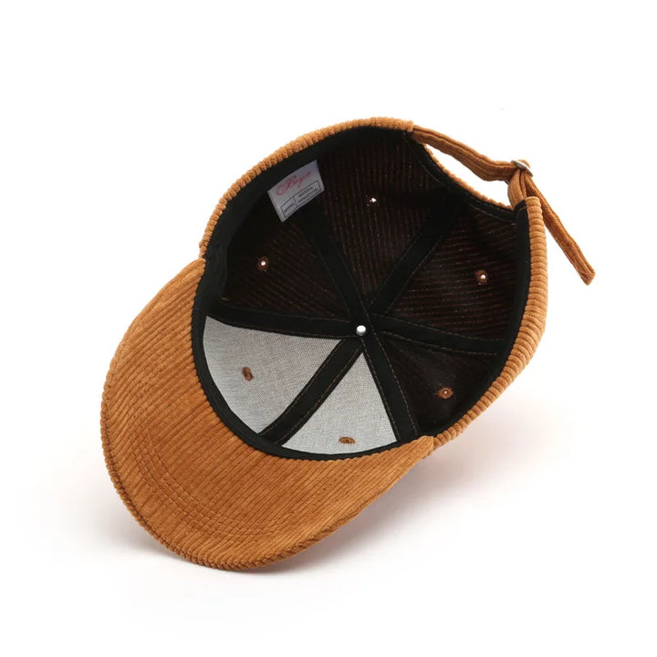 Nylora Corduroy Baseball Cap - Unisex Adjustable Snapback