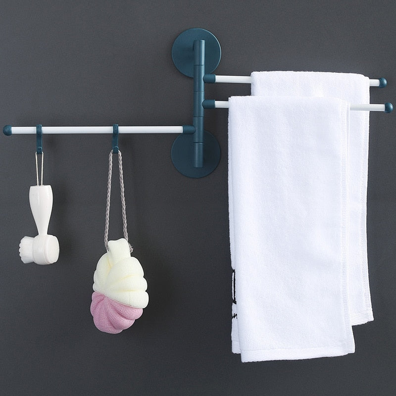 Punch-Free Bathroom Towel Holder