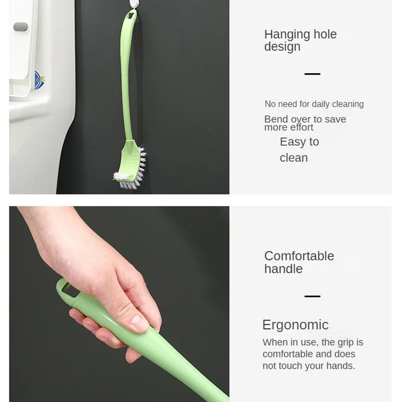 Modern Curved Toilet Brush Set