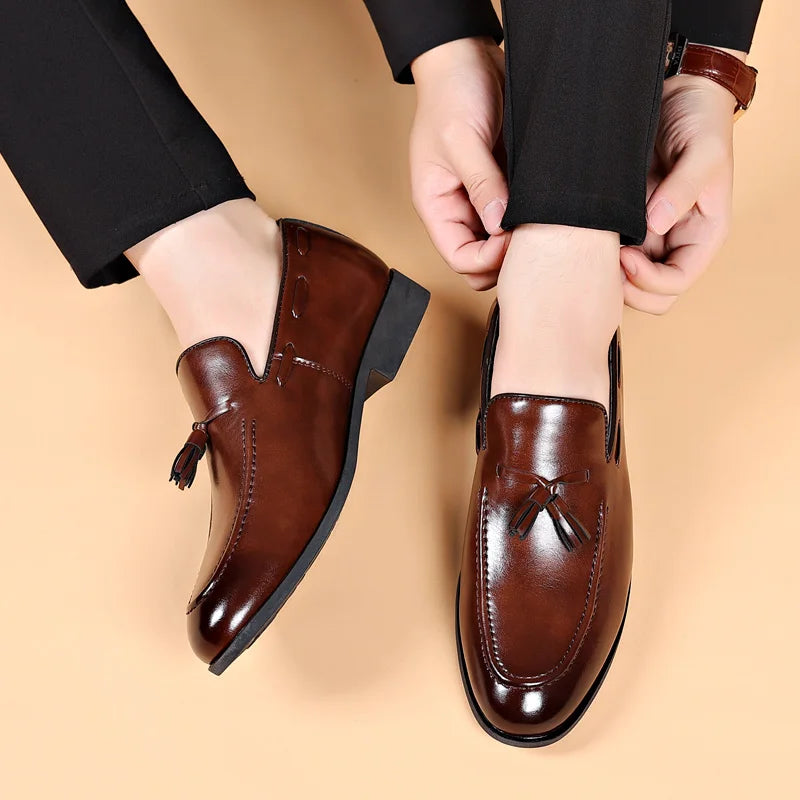 Polished Tassel Loafers