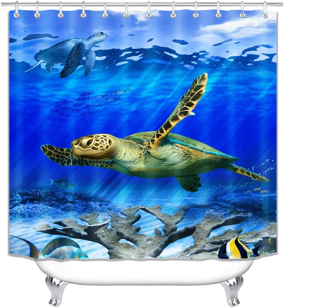 Sea Turtle Shower Curtain