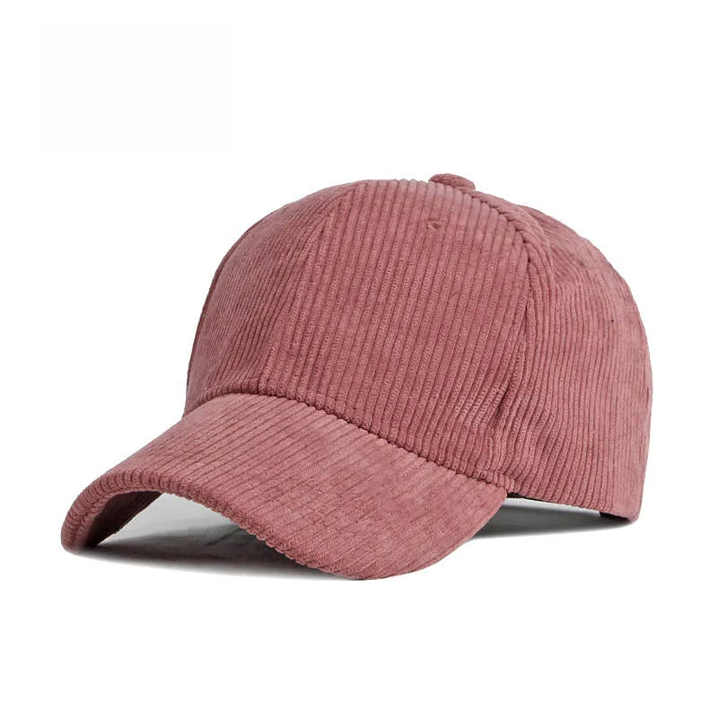 Nylora Corduroy Baseball Cap - Unisex Adjustable Snapback
