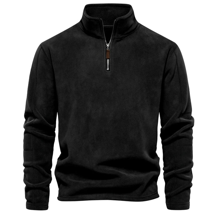 Men's Quarter Zip Fleece Jacket - Soft Shell Jacket