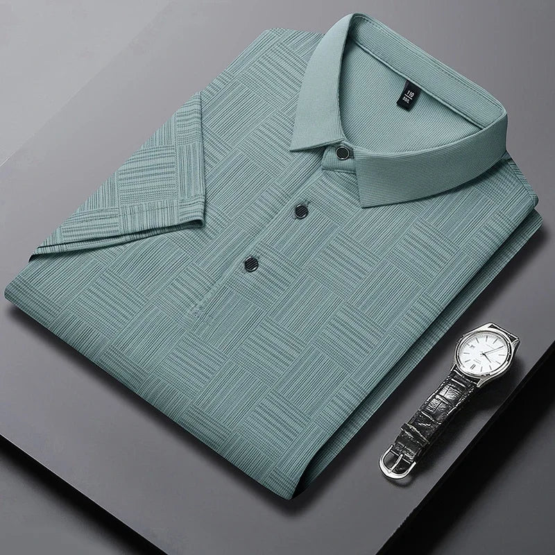 Veridon Men's Business Casual Polo Shirt - Short Sleeve