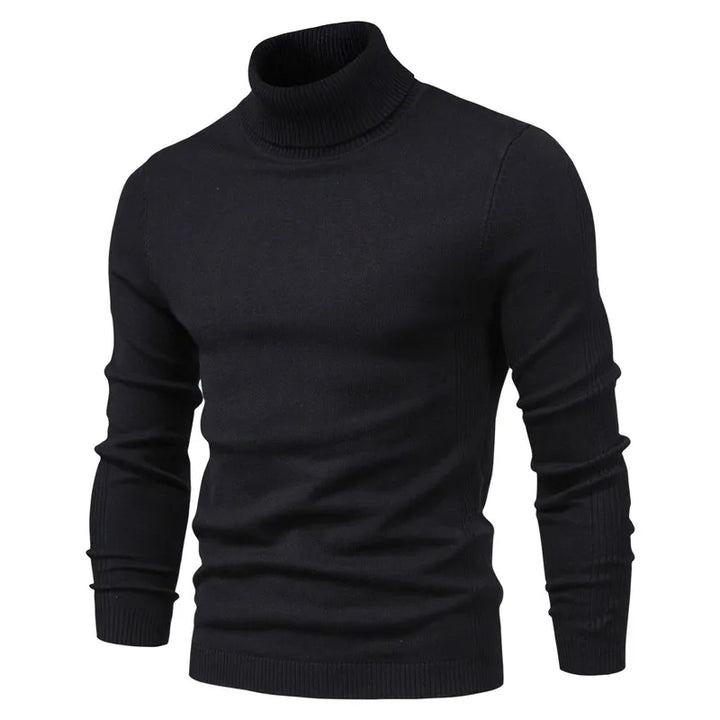 Velour Men's Turtleneck Sweater - Winter Essential