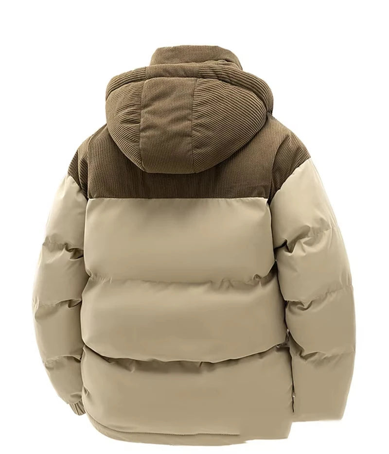 Men's Winter Jacket -Warm Cotton Jacket Fleece Lined