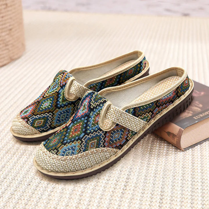 Ethnic Tapestry Slippers